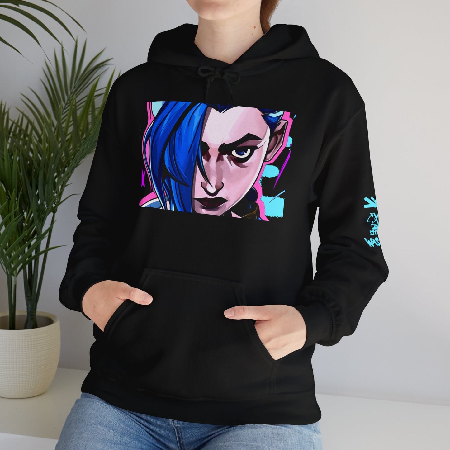 Jinx Arcane, League of Legends, Wild Rift Mobile Game - Gaming Hoodie