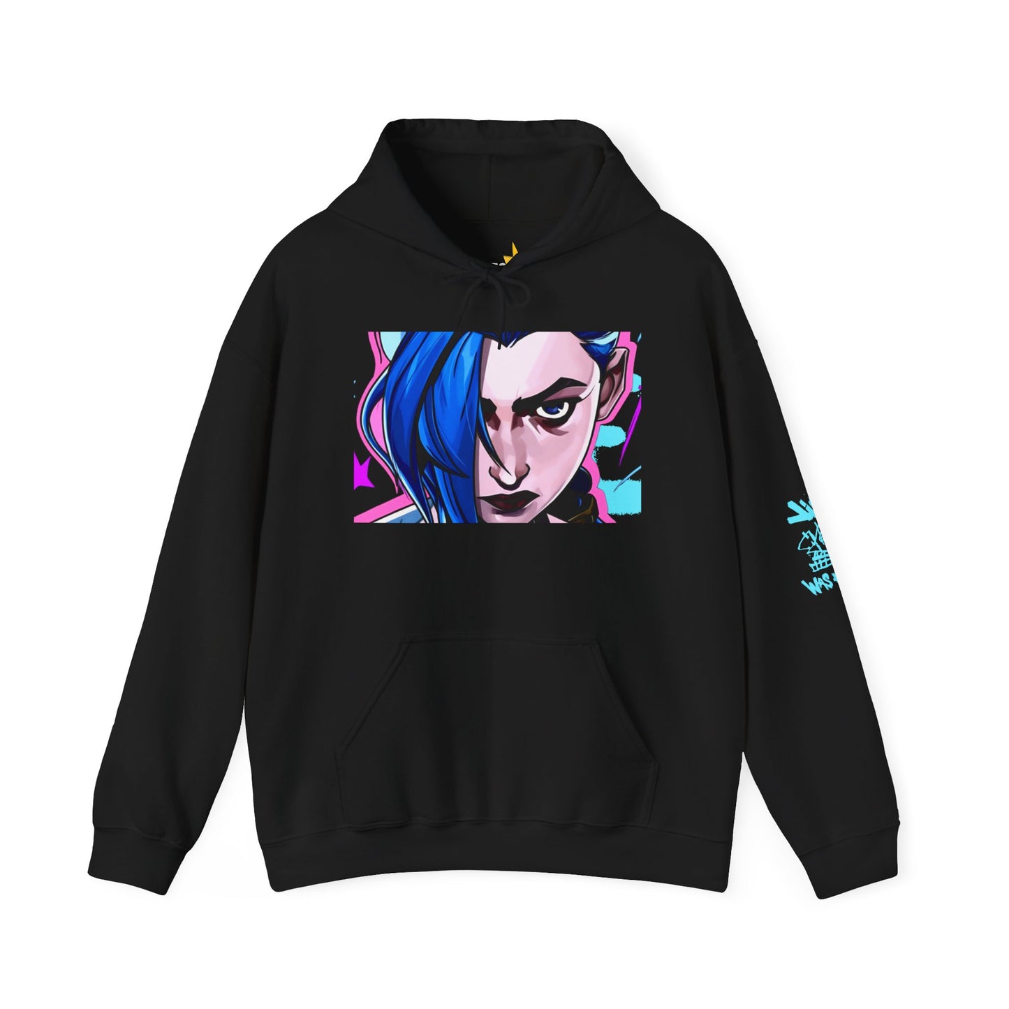 Jinx Arcane, League of Legends, Wild Rift Mobile Game - Gaming Hoodie